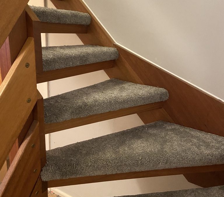 Kesari Carpet Fitted To Open Stairs – Project 9