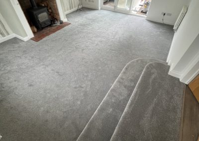 Balta Kesari 940 Storm carpet fitted to a media room of a luxury dwelling - Ampthill MK45