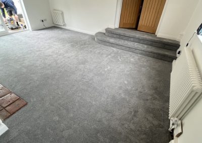 Balta Kesari 940 Storm carpet fitted to a media room of a luxury dwelling - Ampthill MK45