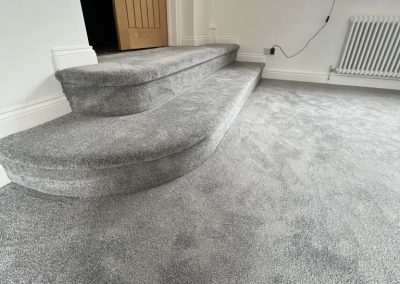 Balta Kesari 940 Storm carpet fitted to a media room of a luxury dwelling - Ampthill MK45