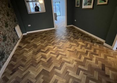 Amtico Designers Choice DC112 three colour parquet to the ground floor of a newly extended house - Ampthill MK45