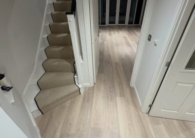Karndean Van Gogh flooring and Cormar Malabar Weave carpeting installed - Marston Moretaine MK43